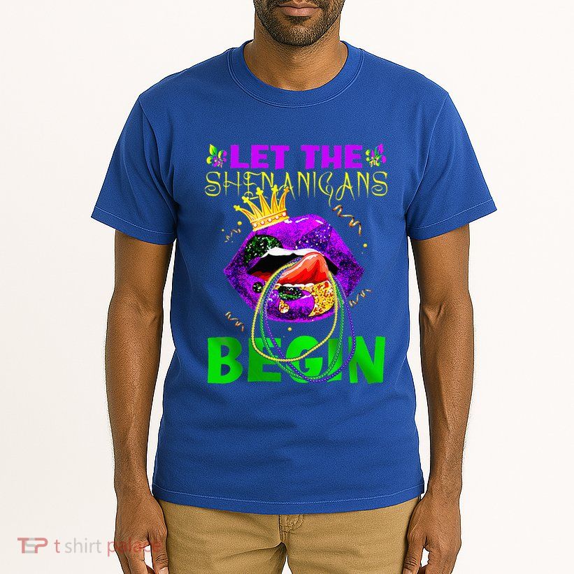 Let The Shenanigans Begin Mardi Gras Tall T-Shirt