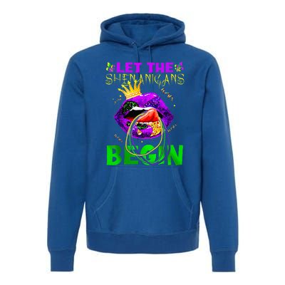 Let The Shenanigans Begin Mardi Gras Premium Hoodie