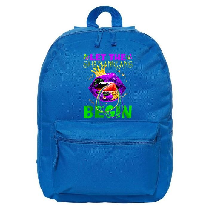 Let The Shenanigans Begin Mardi Gras 16 in Basic Backpack