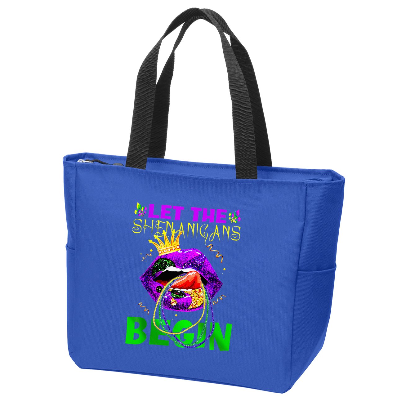 Let The Shenanigans Begin Mardi Gras Zip Tote Bag