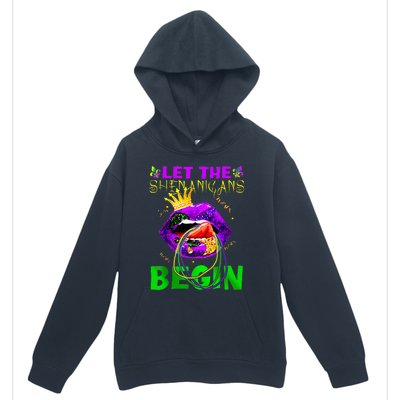 Let The Shenanigans Begin Mardi Gras Urban Pullover Hoodie