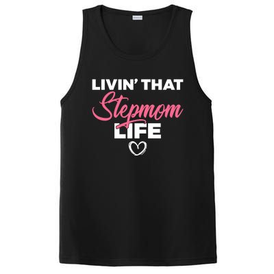 Livin That Stepmom Life Family Bonus Mom Gift PosiCharge Competitor Tank