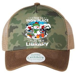 Librarian Theres Snow Place Like The Library Christmas Snow Legacy Tie Dye Trucker Hat