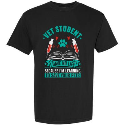 Learning To Save Pets Funny Vet Tech Veterinarians Student Cute Gift Garment-Dyed Heavyweight T-Shirt