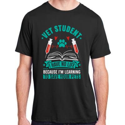 Learning To Save Pets Funny Vet Tech Veterinarians Student Cute Gift Adult ChromaSoft Performance T-Shirt