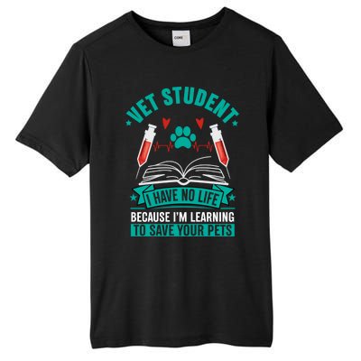 Learning To Save Pets Funny Vet Tech Veterinarians Student Cute Gift Tall Fusion ChromaSoft Performance T-Shirt