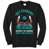 Learning To Save Pets Funny Vet Tech Veterinarians Student Cute Gift Tall Sweatshirt