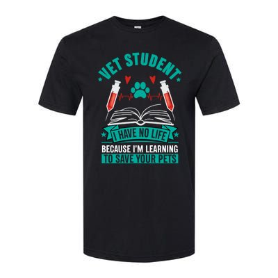 Learning To Save Pets Funny Vet Tech Veterinarians Student Cute Gift Softstyle CVC T-Shirt