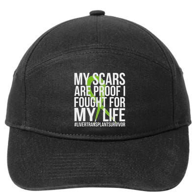 Liver Transplant Survivor Liver Transplant Surgery 7-Panel Snapback Hat