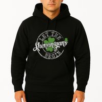 Let The Shenanigans Begin Funny Clovers St Patricks Day Hoodie