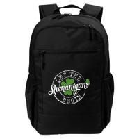 Let The Shenanigans Begin Funny Clovers St Patricks Day Backpack