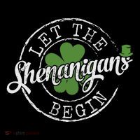Let The Shenanigans Begin Funny Clovers St Patricks Day Toddler Hoodie