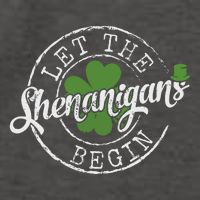 Let The Shenanigans Begin Funny Clovers St Patricks Day Vector Backpack