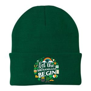 Let The Shenanigans Begin Rainbow Knit Cap Winter Beanie