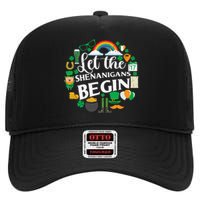 Let The Shenanigans Begin Rainbow High Crown Mesh Back Trucker Hat