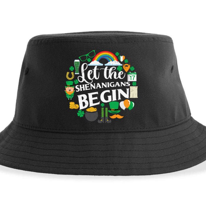 Let The Shenanigans Begin Rainbow Sustainable Bucket Hat