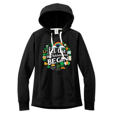 Let The Shenanigans Begin Rainbow Women's Fleece Hoodie