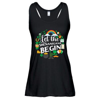 Let The Shenanigans Begin Rainbow Ladies Essential Flowy Tank