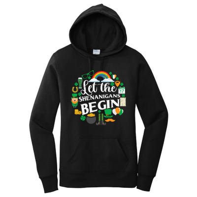 Let The Shenanigans Begin Rainbow Women's Pullover Hoodie