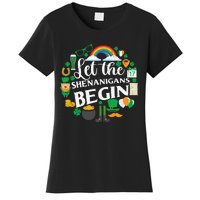 Let The Shenanigans Begin Rainbow Women's T-Shirt