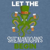 Let The Shenanigans Begin St. Patricks Day Irish Ireland St Garment-Dyed Sweatshirt