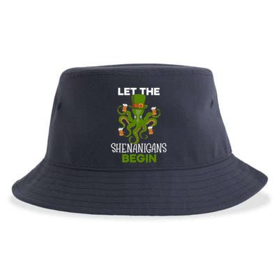 Let The Shenanigans Begin St. Patricks Day Irish Ireland St Sustainable Bucket Hat
