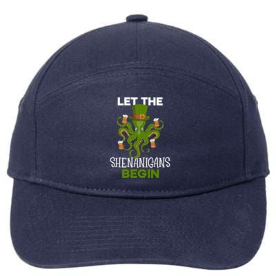 Let The Shenanigans Begin St. Patricks Day Irish Ireland St 7-Panel Snapback Hat