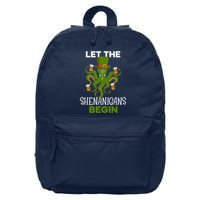 Let The Shenanigans Begin St. Patricks Day Irish Ireland St 16 in Basic Backpack