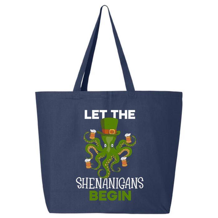 Let The Shenanigans Begin St. Patricks Day Irish Ireland St 25L Jumbo Tote