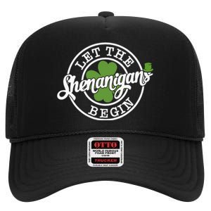 Let The Shenanigans Begin High Crown Mesh Back Trucker Hat