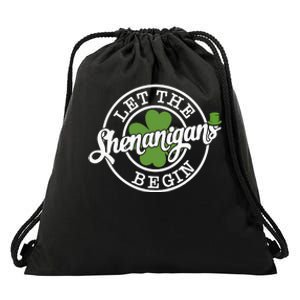 Let The Shenanigans Begin Drawstring Bag