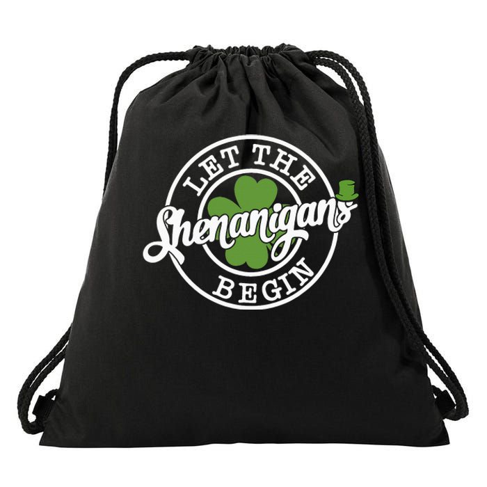 Let The Shenanigans Begin Drawstring Bag