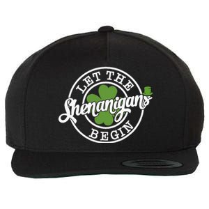 Let The Shenanigans Begin Wool Snapback Cap