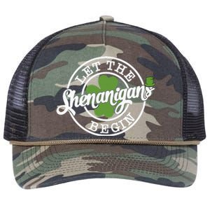 Let The Shenanigans Begin Retro Rope Trucker Hat Cap