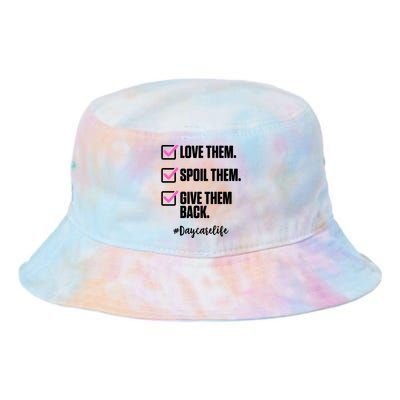 Love Them Spoil Them Give Them Back Daycarelife Teacher Gift Tie Dye Newport Bucket Hat