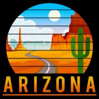 Love The State Of Arizona Desert Road And Saguaro Cactus Gift Impact Tech Backpack
