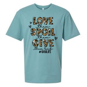 Love Them Spoil Them Give Them Back Funny Gigi Life Birthday Gift Sueded Cloud Jersey T-Shirt