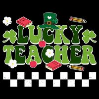Lucky Teacher St Patrick's Day Holiday Drawstring Bag