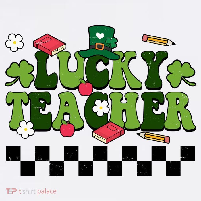 Lucky Teacher St Patrick's Day Holiday Poster