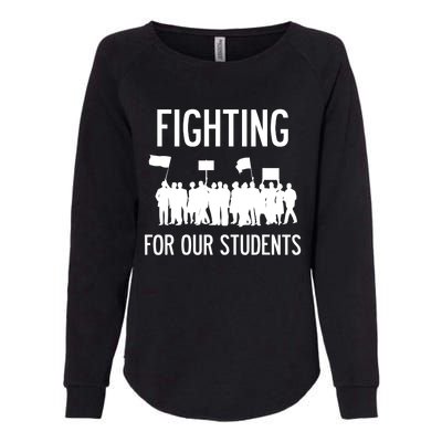 LA Teacher Strike Protest Los Angeles Teach Education Union Womens California Wash Sweatshirt