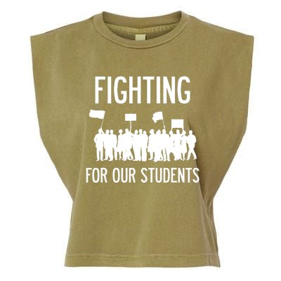 LA Teacher Strike Protest Los Angeles Teach Education Union Garment-Dyed Women's Muscle Tee