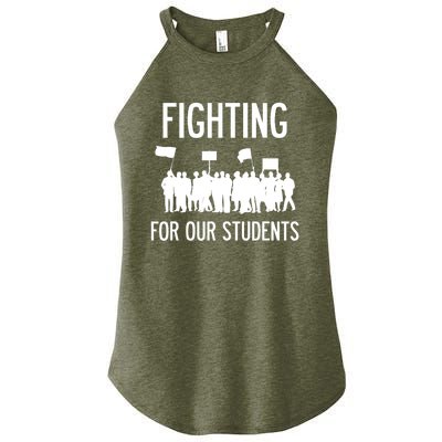 LA Teacher Strike Protest Los Angeles Teach Education Union Women’s Perfect Tri Rocker Tank