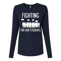 LA Teacher Strike Protest Los Angeles Teach Education Union Womens Cotton Relaxed Long Sleeve T-Shirt