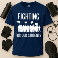 LA Teacher Strike Protest Los Angeles Teach Education Union Cooling Performance Crew T-Shirt