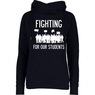 LA Teacher Strike Protest Los Angeles Teach Education Union Womens Funnel Neck Pullover Hood