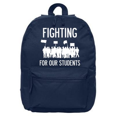 LA Teacher Strike Protest Los Angeles Teach Education Union 16 in Basic Backpack