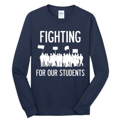 LA Teacher Strike Protest Los Angeles Teach Education Union Tall Long Sleeve T-Shirt