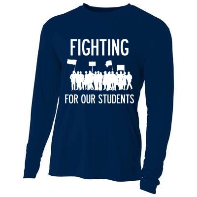 LA Teacher Strike Protest Los Angeles Teach Education Union Cooling Performance Long Sleeve Crew