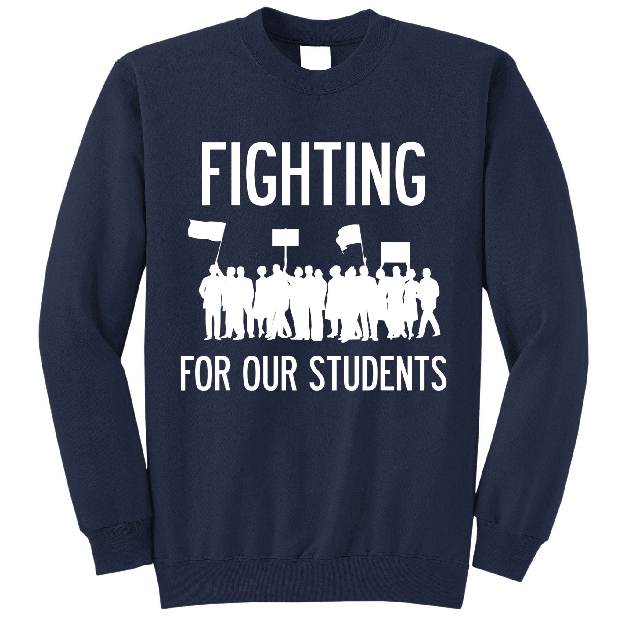 LA Teacher Strike Protest Los Angeles Teach Education Union Tall Sweatshirt