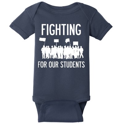 LA Teacher Strike Protest Los Angeles Teach Education Union Baby Bodysuit